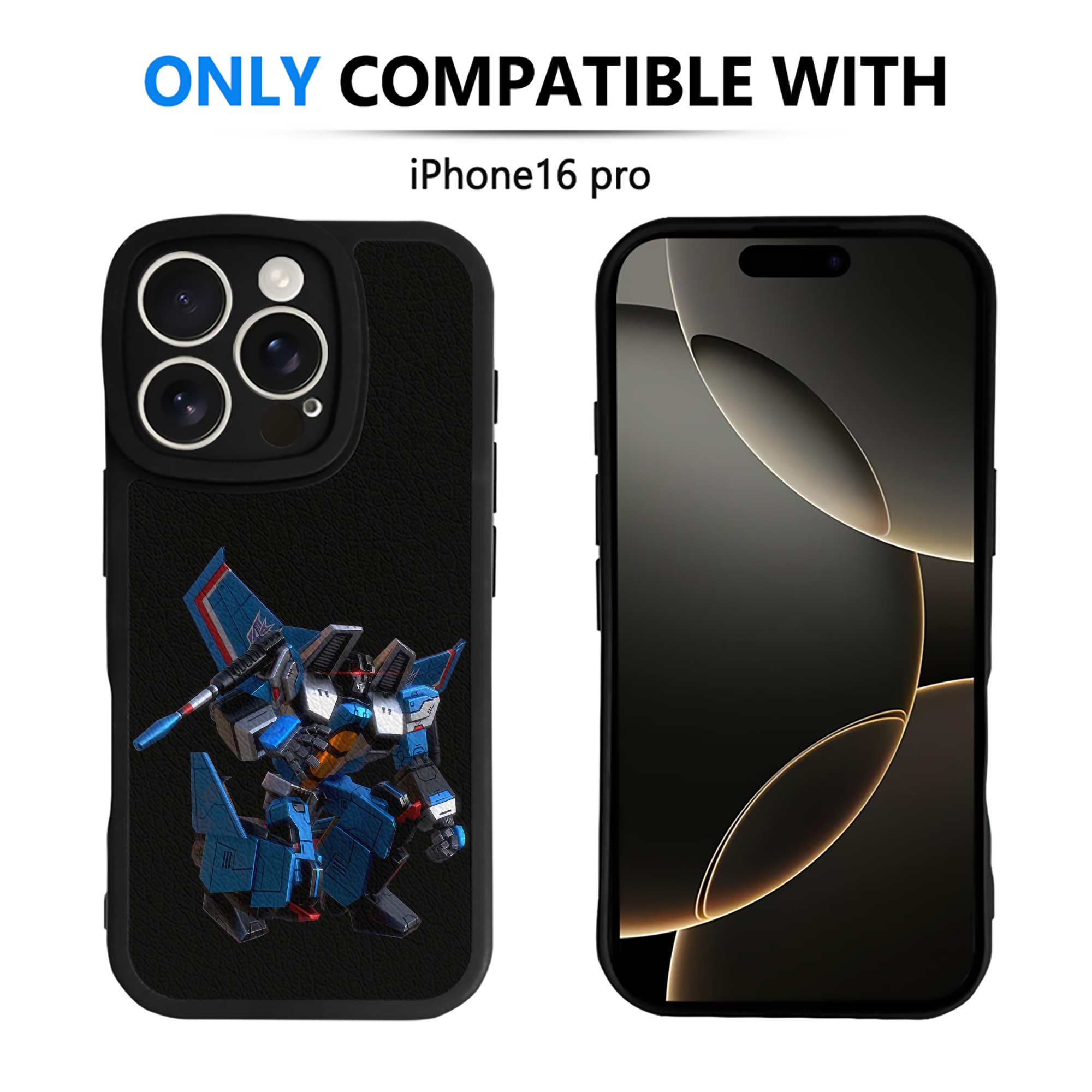 （画像用） Transformers トランスフォーマー 【iPhone 16シリーズ対応】シリコンスマホケース（レザー調） 材質：シリコン